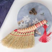 Marriage broom newly married sweeping the bed children and grandchildren sweeping the wedding car marriage bed marriage red broom wedding supplies handmade broom