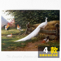 AdrianusHaan oil painting re-engraved niche literary photo paper poster picture card full of 8 postage