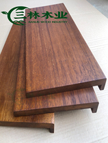 Indonesian pineapple lattice anti-corrosion wood floor solid wood plank courtyard balcony wall panel fence park terrace plank road guardrail