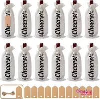 Белые пакеты на 12 штук (с биркой на шнурке)