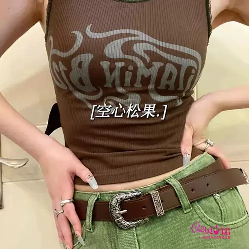 Ретро классический модный ремень, джинсы в стиле хип-хоп, штаны, 2 карат, в стиле панк