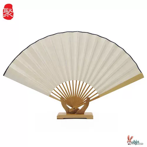 Ручная ручная раунда вентилятора, настраиваемое для мужчин и женщин, складывающих вентилятор китайский фан-стенд базовый стиль в стиле ретро китайский фан-кость творческий дисплей