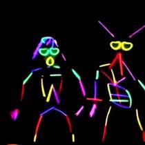 Glow stick childrens non-toxic sticky clothes glowing bright color stick party colorful light silver light luminous bracelet