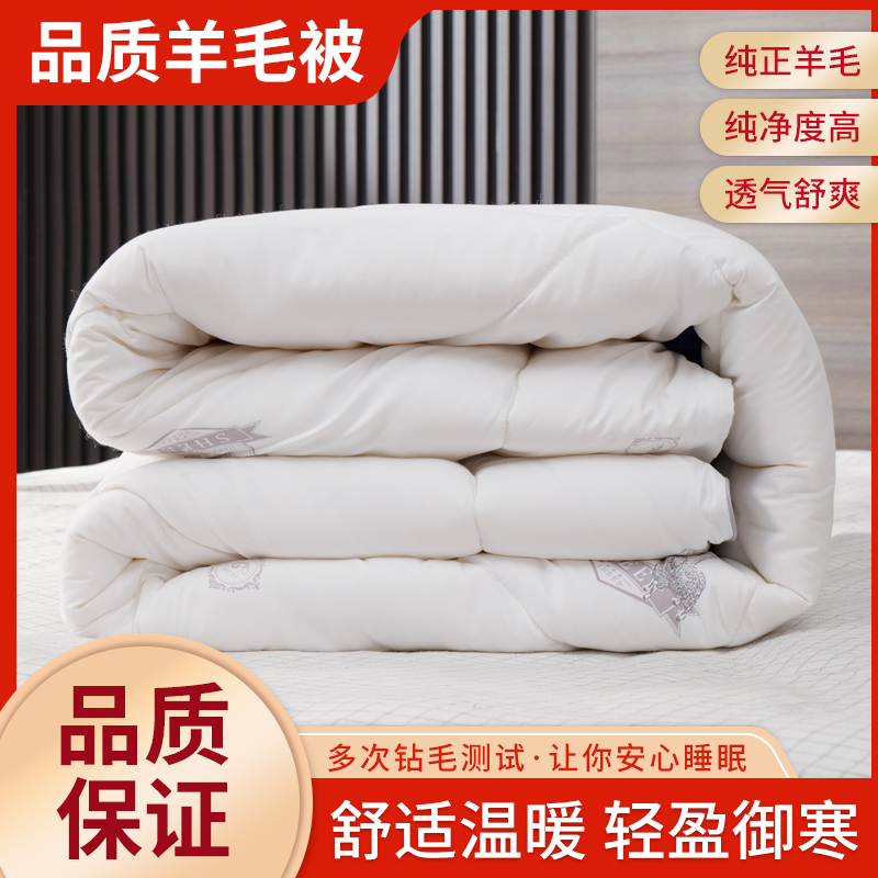 Australia imported wool quilt 100% pure wool antibacterial cashmere quilt student dormitory winter quilt wool quilt core warm quilt