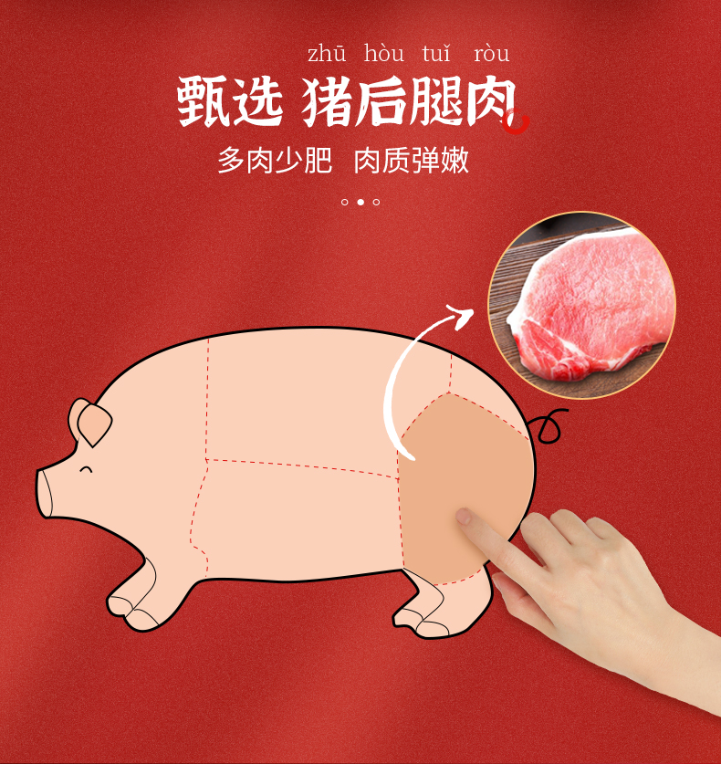 中粮梅林 火腿午餐猪肉罐头 198g*3罐 图3