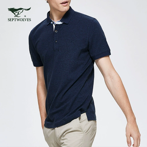 Septwolves, летняя футболка с коротким рукавом, хлопковая футболка polo, 2020