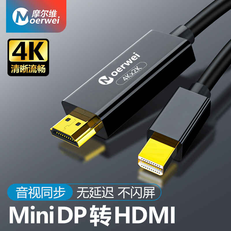 mini dp to hdmi adapter cable apple computer notebook adapter 4K TV vga display projector mini small dp thunderbolt macbook video connection surf