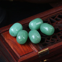 Natural Buddhist beads rosary green aventurine bucket beads handmade diy accessories loose beads manufacturer
