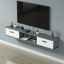 Wall-mounted TV cabinet wall hanging modern minimalist living room bookcase bedroom small apartment ultra-narrow mini wall cabinet