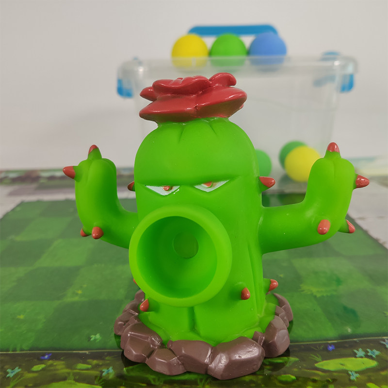 Игрушки-животные 植物大战僵尸玩具大号软胶仙人掌射手可发射炮弹对战手办男孩单个 Rong Dafeng