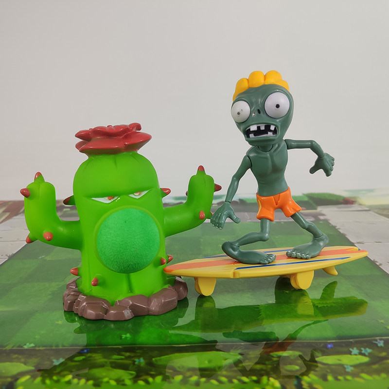 Игрушки-животные 植物大战僵尸玩具大号软胶仙人掌射手可发射炮弹对战手办男孩单个 Rong Dafeng