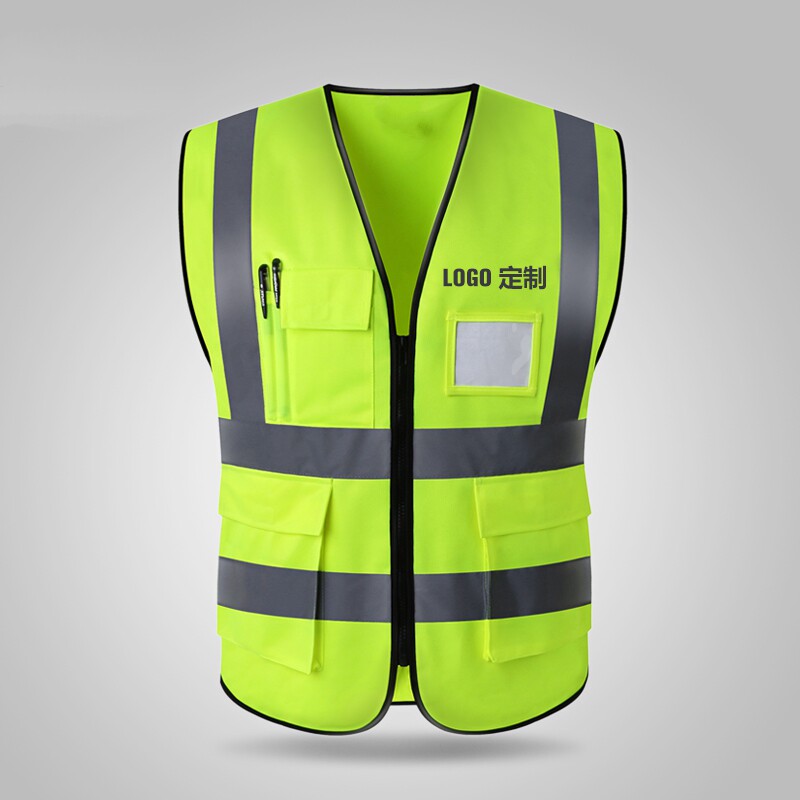 Reflective Clothing Vest Construction Site Breathable Waistcoat Traffic Protection Safety Clothing Sanitation Railway Red Riding Print