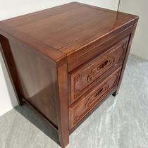 Grid wood Chinese solid wood bedside table Indonesian carved rosewood bedside table storage cabinet bedside table bedside table solid wood