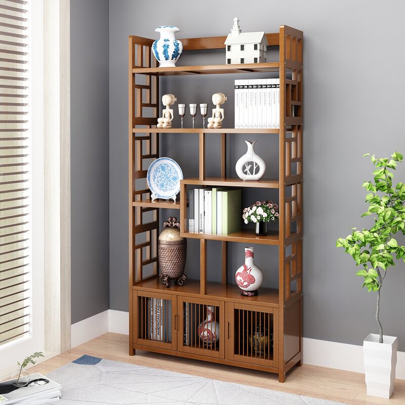 Bogu shelf solid wood partition entrance ornament decoration display cabinet storage tea shelf Duobaoge antique bookshelf