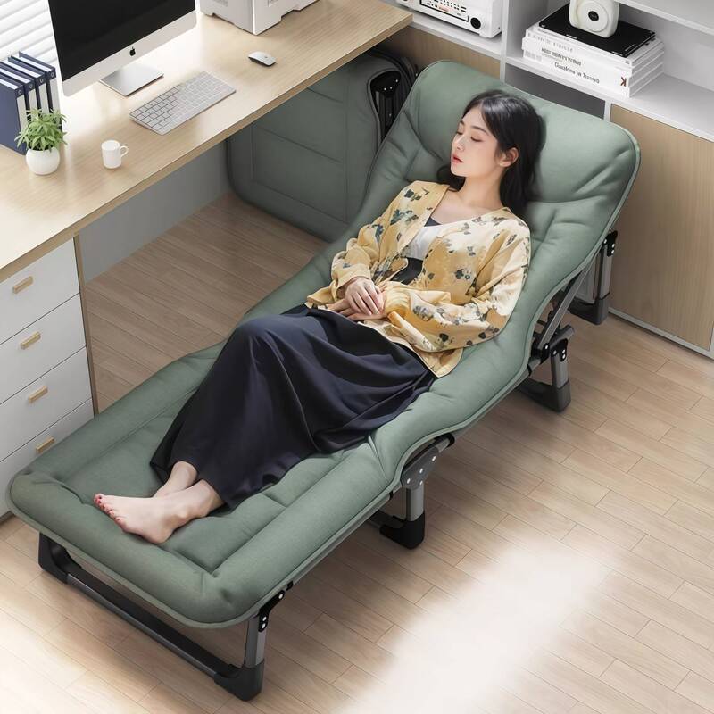 Office Leisure Chair, Office Workstation Folding Bed, Single Bed, Lunch Break Recliner, Companion Chair for Adult Nap