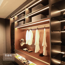 Green and elegant embedded led induction light bar wine cabinet light with notched human wardrobe lamp cabinet strip laminate lamp