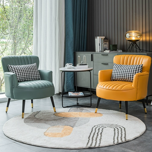 Северный одиночный диван легкий роскошная гостиная спальня для спальни переговоры о приеме на балконе повседневное стул