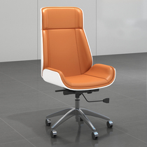 Bossed chair high-end office chair universal wheel conference room comfortable light luxury class chair anchor chair