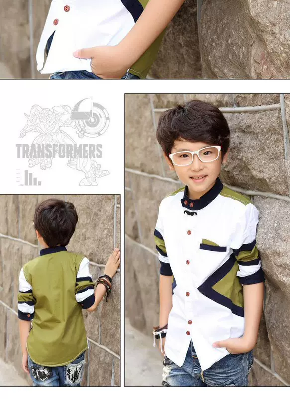 Quần áo trẻ em, áo sơ mi denim cho bé trai, áo sơ mi dài tay mỏng cho trẻ em, áo măng tô nữ cỡ lớn, áo sơ mi học sinh, áo sơ mi denim - Áo sơ mi
