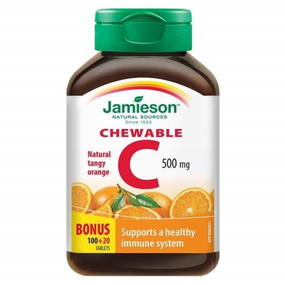 Jamieson健美生维生素c橙味120片
