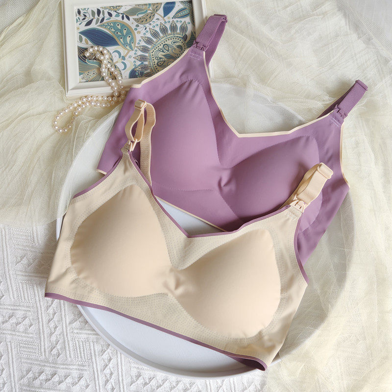 Pregnant Women's Underwear Coaling Anti-Drooping Special Breastfeeding Bra Gestation Comfort Sleeping Comfortably Able To Wear Breastfeeding Postnatal Hood Woman