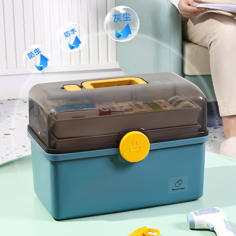 Sky Mouse multilayer small medicine box Home Medicine Box Medicine box Home Large-capacity Medical Large Number First Aid Box