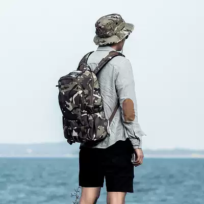 ACROSS tide brand outdoor camouflage backpack Japanese original backpack large capacity student personality men's and women's new school bags