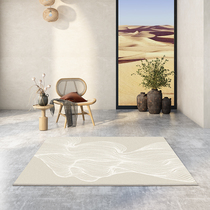 A blanket A painting Wabi-sabi wind Nordic line carpet Living room Coffee table blanket Bedroom cloakroom Bedside blanket Japanese and Korean light luxury