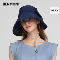  Kamon anti-ultraviolet sunscreen sun visor hat female summer department adjustable big head circumference fisherman hat folding sun hat
