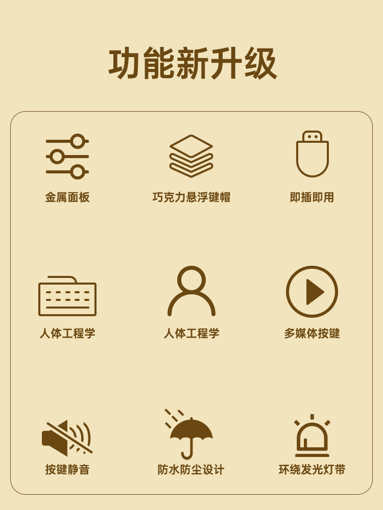 Langtu Silent Wireless Keyboard and Mouse Set Wired Typing Specialized Good Feel for Computer Games Boys and Girls Office Use