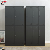 Black locker staff Cabinet clothes storage cabinet tin household storage wardrobe rental room dormitory cabinet