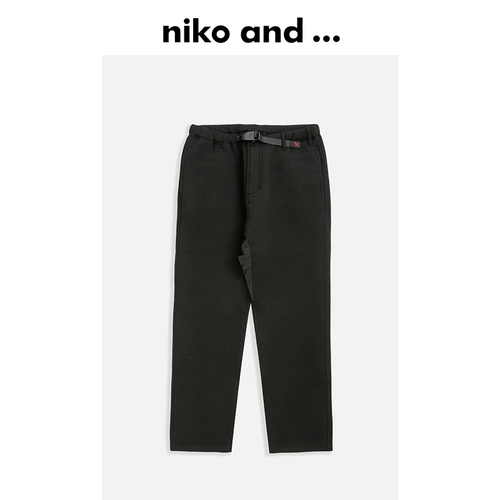 niko and ... Японские летние приталенные штаны, высокая талия, свободный прямой крой