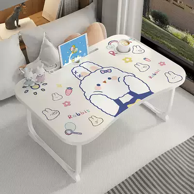 Small table on the bed, desk, foldable, student, small table, computer, lazy, learning dormitory artifact, cute