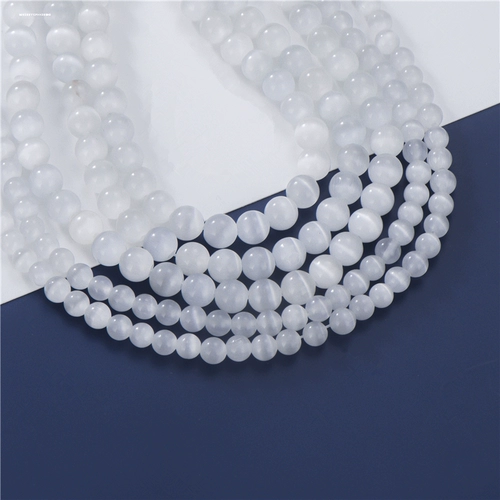 Стеклянные бусины из нефрита, браслет из бусин, браслет из бисера ручной работы, аксессуар, аксессуары, 6мм, кошачий глаз