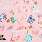 Милый радужный самоклеющийся карманный блокнот, с вышивкой, единорог