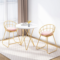 Negotiating table and chair combination simple leisure home balcony creative small round table reception Net red table four chairs