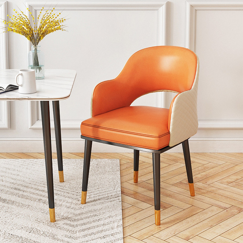 Modern minimalist dining table chairs Home light lavish dining room Dining Room Dining On Back Chairs Casual Chair Hotel Stools