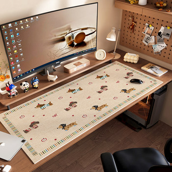 Office desk pad computer mouse pad cleans the leather as soon as you wipe it Office desk pad computer mouse pad cleans the leather as soon as you wipe it