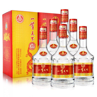 五粮液宜宾股份出品一尊天下绵柔52度浓香型白酒500ml*6瓶礼盒酒