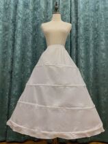 The wedding dress supports four lolita steel rings elasticated waist adjustable bridal wedding dress fluffy inner petticoat flush