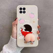 OPPO a72 mobile phone shell a55 a53 a93 couple protective shell crayon Xiaoxin 5g version pinch peach liquid female