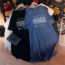 Very fairy pregnant women tide mother 2021 new fashion cotton long pregnant women dress loose size