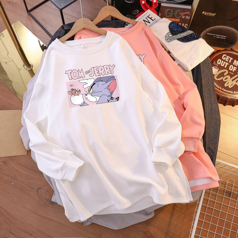 Pregnant women's clothing blouses 2022 The long version of the undercut sweatshirt is not explicitly pregnant with fashion winter clothing