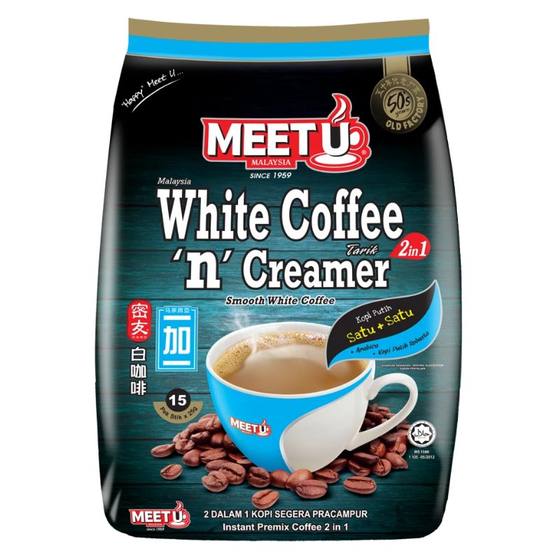 White coffee, Malaysian original imported chum coffee powder, sucrose-free, two-in-one, not sweet, mellow, refreshing for students