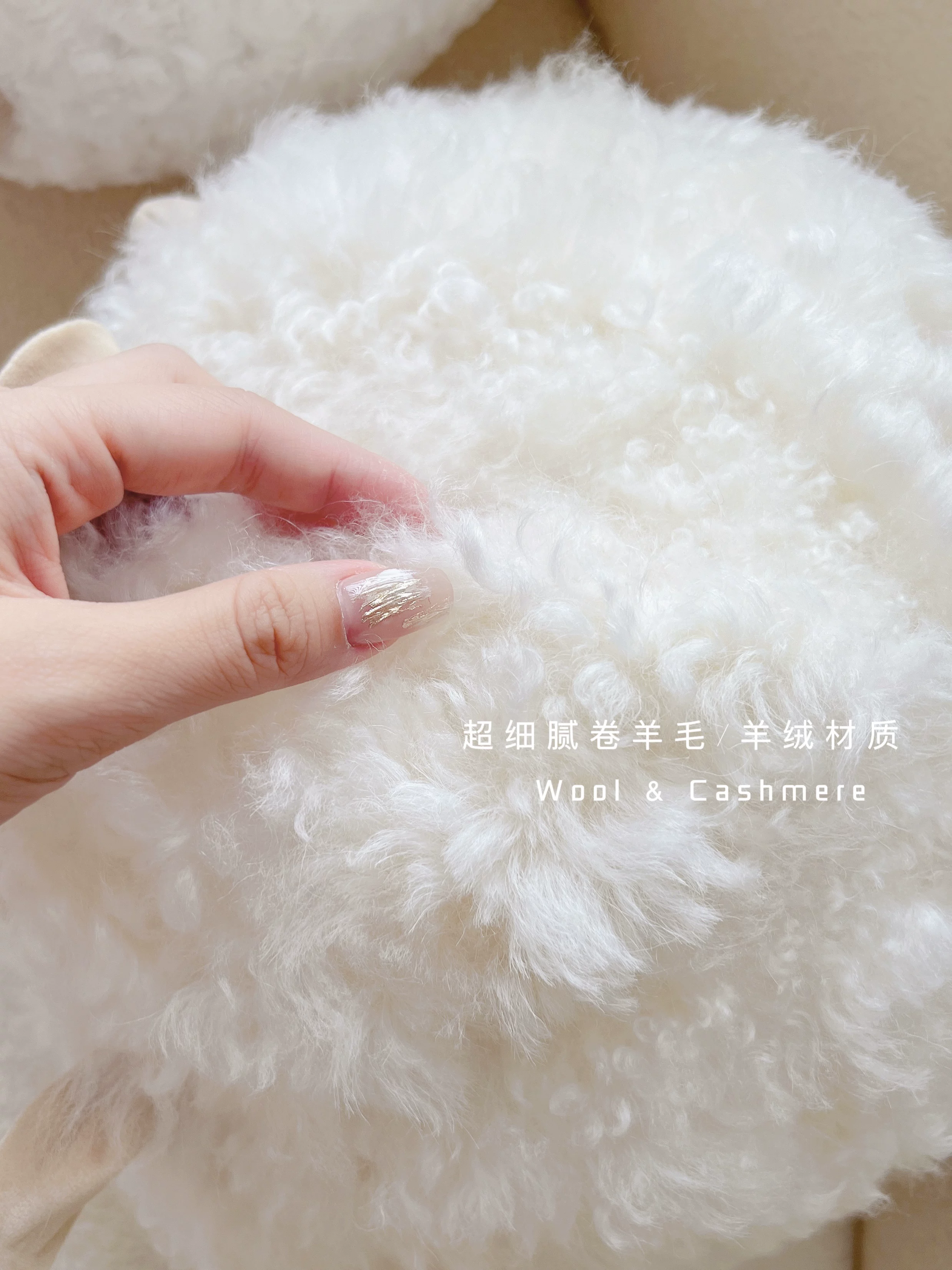 [【玛丽的小羊羔】Texdream态度羊毛圆形抱枕可爱卡通玩偶客厅抱枕]