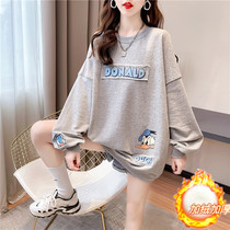 Pregnancy Woman Dress Autumn Dress Blouse Spring Autumn style Fashion Loose Large Code Necropolis Woman Mid long sleeves Fall jacket Autumn and winter