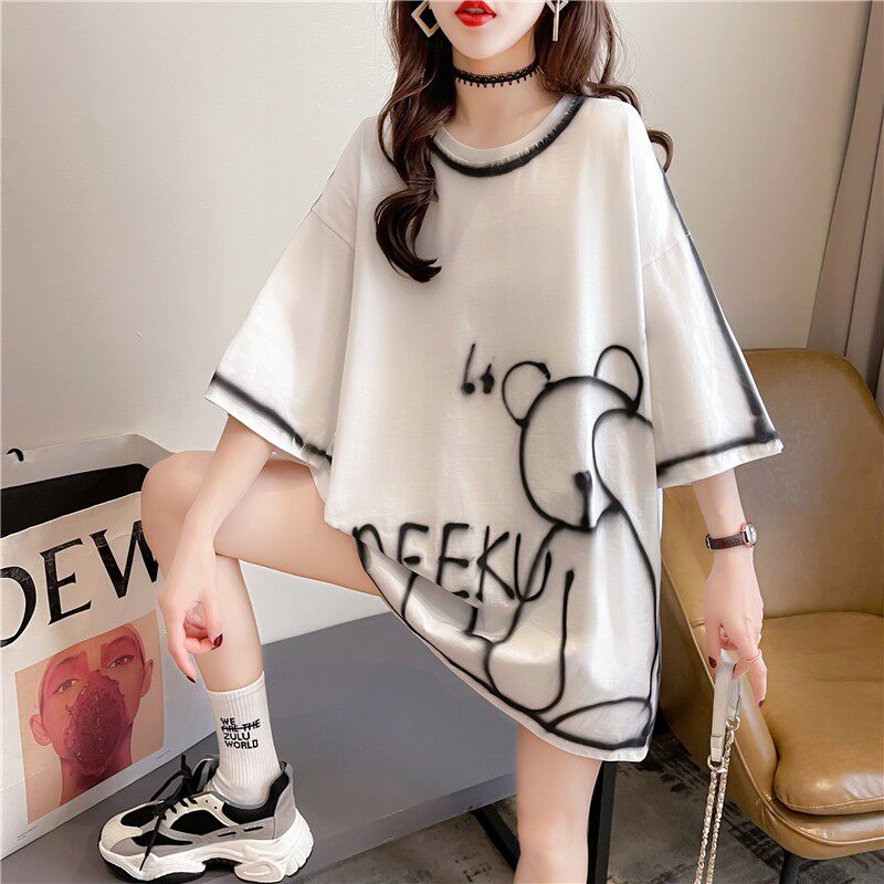 Pregnant women's tops T-shirts summer sleeve fashion thin loose mesh red tide summer wear casual half-sleeve T-shirt summer
