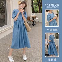 Pregnant woman summer dress blouse summer dress nets red tides spicy moms personality big code loose short sleeves pregnant women with dress for summer