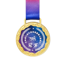 Customized sports medals with metal crystal tags custom-made gold medals for student and children competitions