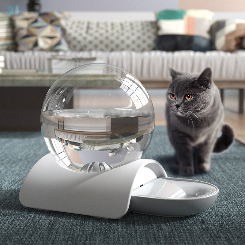 Buddylife Bubble Pet Cat Drinker Automatic Water Drink Dog Drinking Bowl Dog Drinking Bowl Nonwet